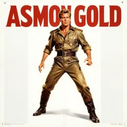 asmongold in 1 9 5 0 s pulp sci - fi movie poster, retrofuturism, highly detailed, mgm studios, david klein, reynold brown