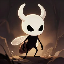 portrait of Hornet from Hollow Knight videogame, digital art
