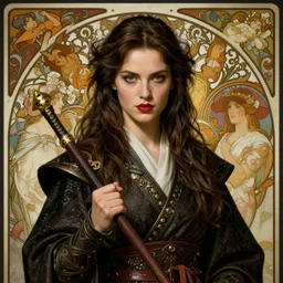a highly detailed portrait of buffy the vampire slayer as a medieval chinese prince, beautiful detail and color, art by john collier and albert aublet and krenz cushart and artem demura and alphonse mucha, volumetric lighting, octane render, 4 k resolution, matte, sharp focus, illustration, art by jacque - louis david, baroque style