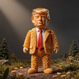 Donald trump made out of cheetos