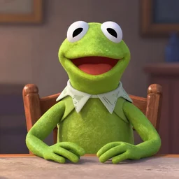 A still of Kermit the frog from  the movie Ratatouille (2007)