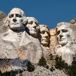 Mount Rushmore featuring the face of Barack Obama