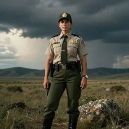 full size persona, female sheriff