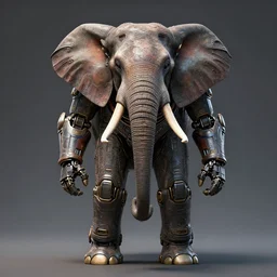 uncut centered colored textured fullbody portrait of a robotic elephant mecha brutalist, concept art, intricate, by shigenori soejima, krenz cushart, takato yamamoto, conrad roset, 4 k, beautiful, cinematic dramatic, volumetric lighting, highly detailed, perfect, fine details, realistic shaded, 3 d artwork by subjekt zero feat clogtwo