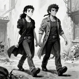 don ramon and the chili walking dead game telltale, gigachad black and white trending on artstation, painted by greg rutkowski