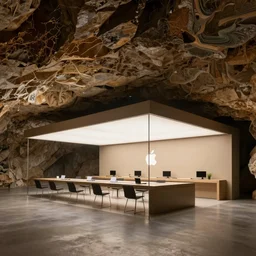 cave painting of apple store genius bar