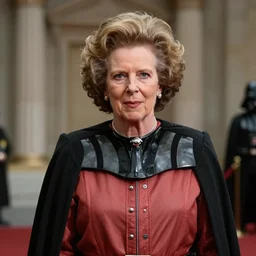 margaret thatcher as darth vader, photorealistic 4k