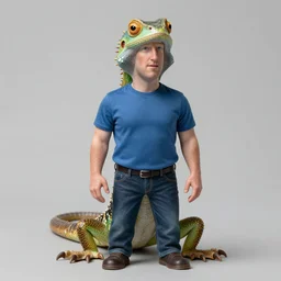lizard Mark Zuckerberg as a Pop figure