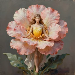 a painting by james jean of flower god, concept art, character only, figurine!!!, 4 k