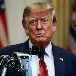 Donald trump is the terminator robot