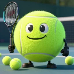tennis ball monsters, highly detailed, extremely high quality, hd, 4 k, 8 k, professional photographer, 4 0 mp, lifelike, top - rated, award winning, cinematic, realistic, detailed lighting, detailed shadows, sharp, no blur, edited, corrected, trending