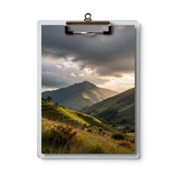 glass clipboard, commercial catalog photo, isolated on a pure white background, centered, entire object in frame, sharp focus, soft studio lighting