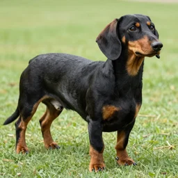 realistic photo of a 10 foot long dachshund dog