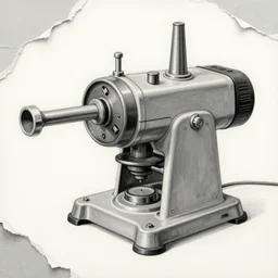pointless machine, monochromatic, 4 k, acrylic paint style, pencil style, torn magazine style, pop art style, bioshock style, by mike swiderek, jorge lacera, ben lo, tyler west, ultrarealistic, sharp focus, intricate