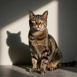 cat looking like snoop dog