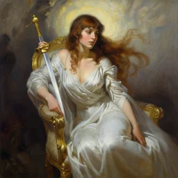 Luthien in the style of Frank Frazetta