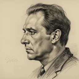 a realistic yet scraggly portrait sketch of the side profile of a stern and sophisticated stanley kubrick, trending on artstation, intricate details, in the style of frank auerbach, in the style of sergio aragones, in the style of martin ansin, in the style of david aja, in the style of mattias adolfsson