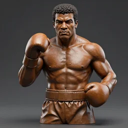 a 3 d sculpture of mohammed ali