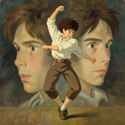 portrait of a aaron taylor johnson dancing, jodhpurs greg manchess painting by sargent and leyendecker, studio ghibli fantasy close - up shot symmetrical intricate elegant matte painting illustration hearthstone, by greg rutkowski by greg tocchini by james gilleard,