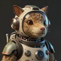 a portrait of retro futuristic animal illustrated by miyazaki by karol bak, james jean, tom bagshaw, rococo, sharp focus, trending on artstation, cinematic lighting, hyper realism, octane render, 8 k, hyper detailed, vivid, ultra detailed, highly detailed