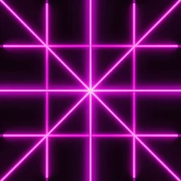 symmetrical pattern neon magenta