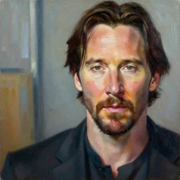 grandiose epic portrait of keanu reeves detailed painting, modern arstation style, 4 k, greg rutkowski, magalie villeneuve