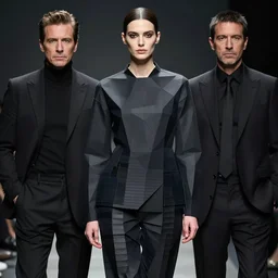 a woman wearing issey miyake clothing, 3 dcg, low poly, perfect dark, deus ex, quake, portrait, fashion photography, by david bailey, mario testino, davide sorrenti