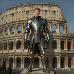 rome cyber warrior portrait standing altar of sacrifice by giger vasnetsov rutkowski mucha hyperrealism very detailed masterpiece shadows symmetrical eyes well proportioned balanced high resolution artgerm