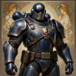 portrait of a heavily armoured giant masked metrocop, intricate, highly detailed, ray tracing, digital painting, artstation, concept art, smooth, sharp focus, illustration, art by artgerm and greg rutkowski and alphonse mucha, 8 k