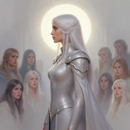 ( side profile ) concept art by thomas blackshear, maya ali as neo - gothic empire sorcerer, light halo, matte painting, extremely emotional, pastel colours, realistic shaded lighting poster by hsiao ron chen, artgerm, lawren harris, eve ventrue, magali villeneuve, jeremy lipkin, rob rey, christophe vacher