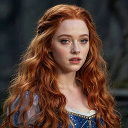 a beautiful amanda seyfried as the rapunzel princess, 8 k, sensual, hyperrealistic, hyperdetailed, beautiful face, long ginger hair windy, dark fantasy, fantasy portrait by laura sava