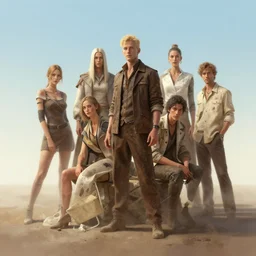 the converse of the big, naturel, art style by atey ghailan, greg rutkowski, greg tocchini, james gilleard, joe gb fenton, in kaethe butcher, dynamic lighting, gradient light blue, brown, blonde cream and white color in scheme, grunge aesthetic