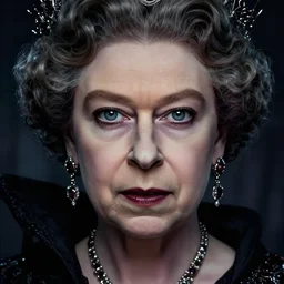 Queen Elizabeth II as a hag witch, highly detailed face, realistic face, beautiful detailed eyes, fantasy art, illustration, epic, fantasy, intricate, hyper detailed, artstation, concept art, smooth, sharp focus, by jerad s marantz