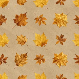 photo of scattered leaves, texture, seamless