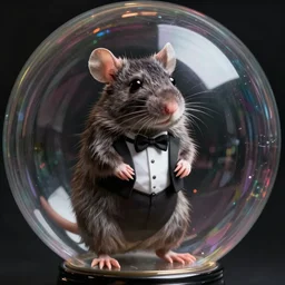 rats in tuxedos inside a bubble, contrast, deep focus, turnaround, highly detailed, dramatic lighting, digital painting, artstation, concept art, matte, sharp focus, greg rutkowski, moebius, illustration.