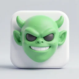green goblin portrait, 3 d render, icon, digital art