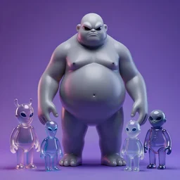 hyperrealistic rendering, fat smooth cronenberg flesh monster transparent grey alien by donato giancola and greg rutkowski and wayne barlow and zdzisław beksinski, product photography, action figure, sofubi, studio lighting, colored gels, colored background