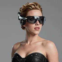 hedonistic scarlett johanson wearing high tech headset, the witcher, elegant, intricate, artstation, 8 k, ultra detailed, octane render.