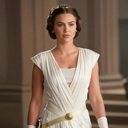 Kate Upton as Princess Leia, 8k, medium shot