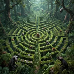 a vast and labyrinthine forest dimension swarming with hostile creatures