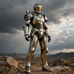 Battle armor designed by Supreme, fashion photography