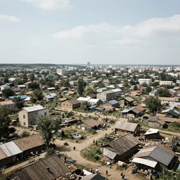beautiful photograph of marxist human settlement, communist.