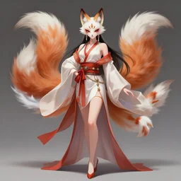 full body portrait of a female kitsune peking opera actress by wlop, wuxia, xianxia, kitsune, fox person, actress, assassin, peking opera, lithe, beautiful, detailed, realistic, anatomically accurate, fantasy illustration, artstation, wlop, 4 k.