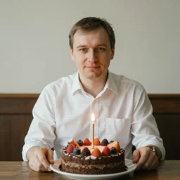 Birthday of the Russian man
