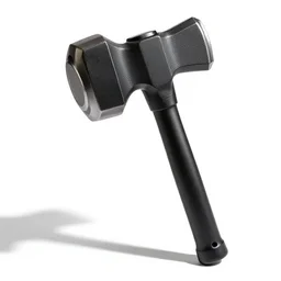 matte black mace, commercial catalog photo, isolated on a pure white background, centered, entire object in frame, sharp focus, soft studio lighting