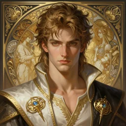 portrait of handsome heracles from fate stay night, d & d, fantasy, intricate, elegant, highly detailed, digital painting, artstation, concept art, smooth, sharp focus, illustration, art by artgerm and greg rutkowski and alphonse mucha
