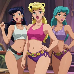 Beautiful seductive women in the style of JoJo’s bizarre adventure. Award winning. Cel animation