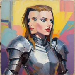 greg manchess portrait painting of armored milla jovovich's appearance of leeloo from the 5 th element as overwatch character, medium shot, asymmetrical, profile picture, organic painting, sunny day, matte painting, bold shapes, hard edges, street art, trending on artstation, by huang guangjian, gil elvgren, ruan jia, randy vargas, greg rutkowski