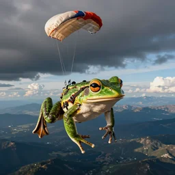 skydiving frog