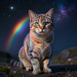 rainbow cosmic cat